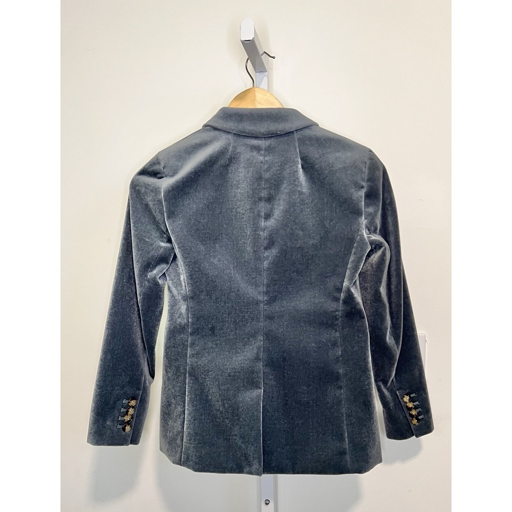 J. Crew Parke Blazer in Velvet Velour SZ OOP Women's Preppy One Button Jacket - Picture 2 of 6